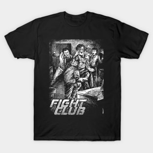 fight club hand drawing illustration design T-Shirt